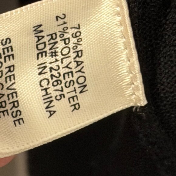 Pina Rossi Black & White Grid Pattern Cowl Neck Sweater Tunic Sz XL - Picture 4 of 11